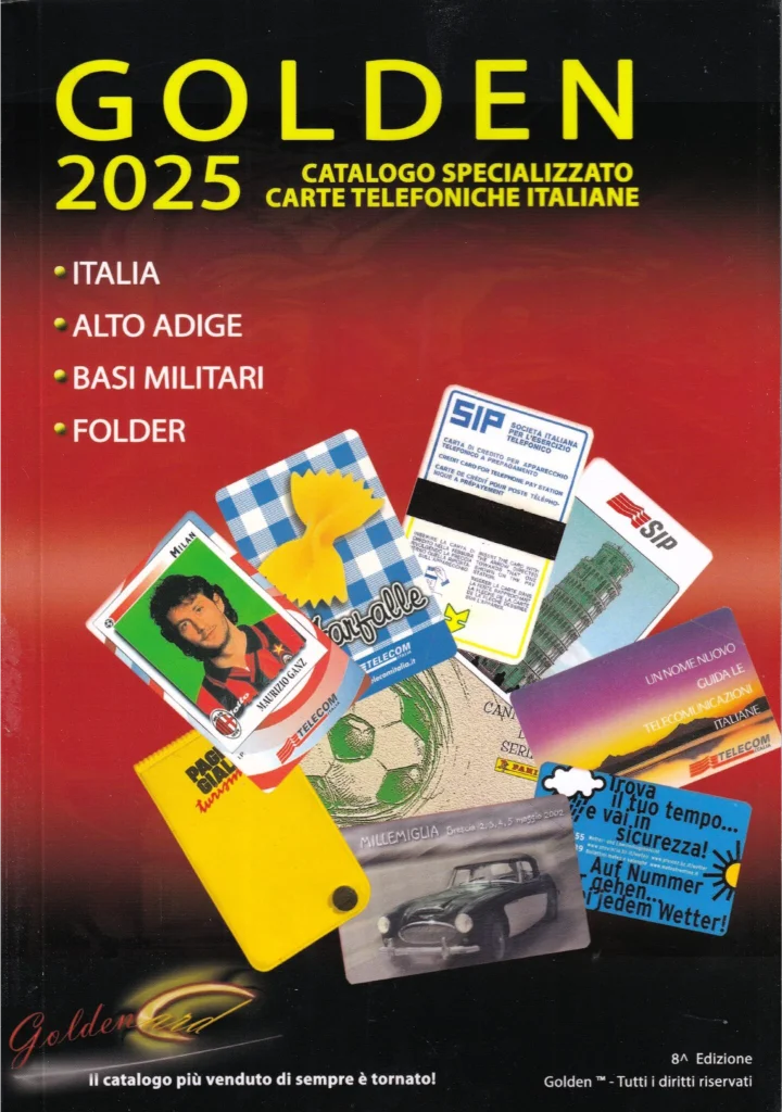 Catalogo schede telefoniche Golden 2025