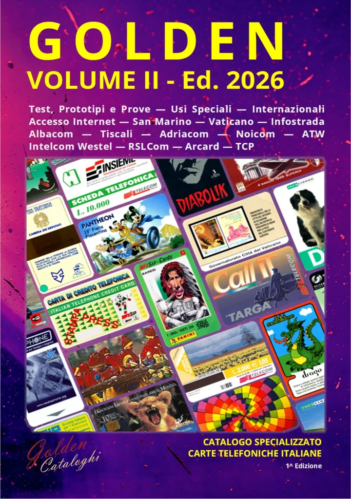 Catalogo schede telefoniche Golden 2026 Volume II